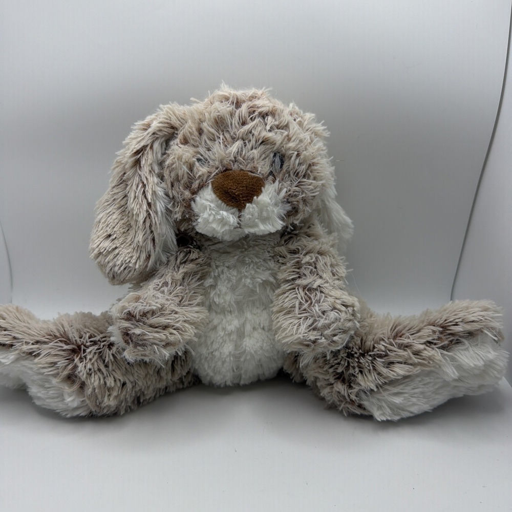 Melissa and Doug Burrow Bunny Rabbit Fuzzy Plush Stuffed Animal Toy 9"